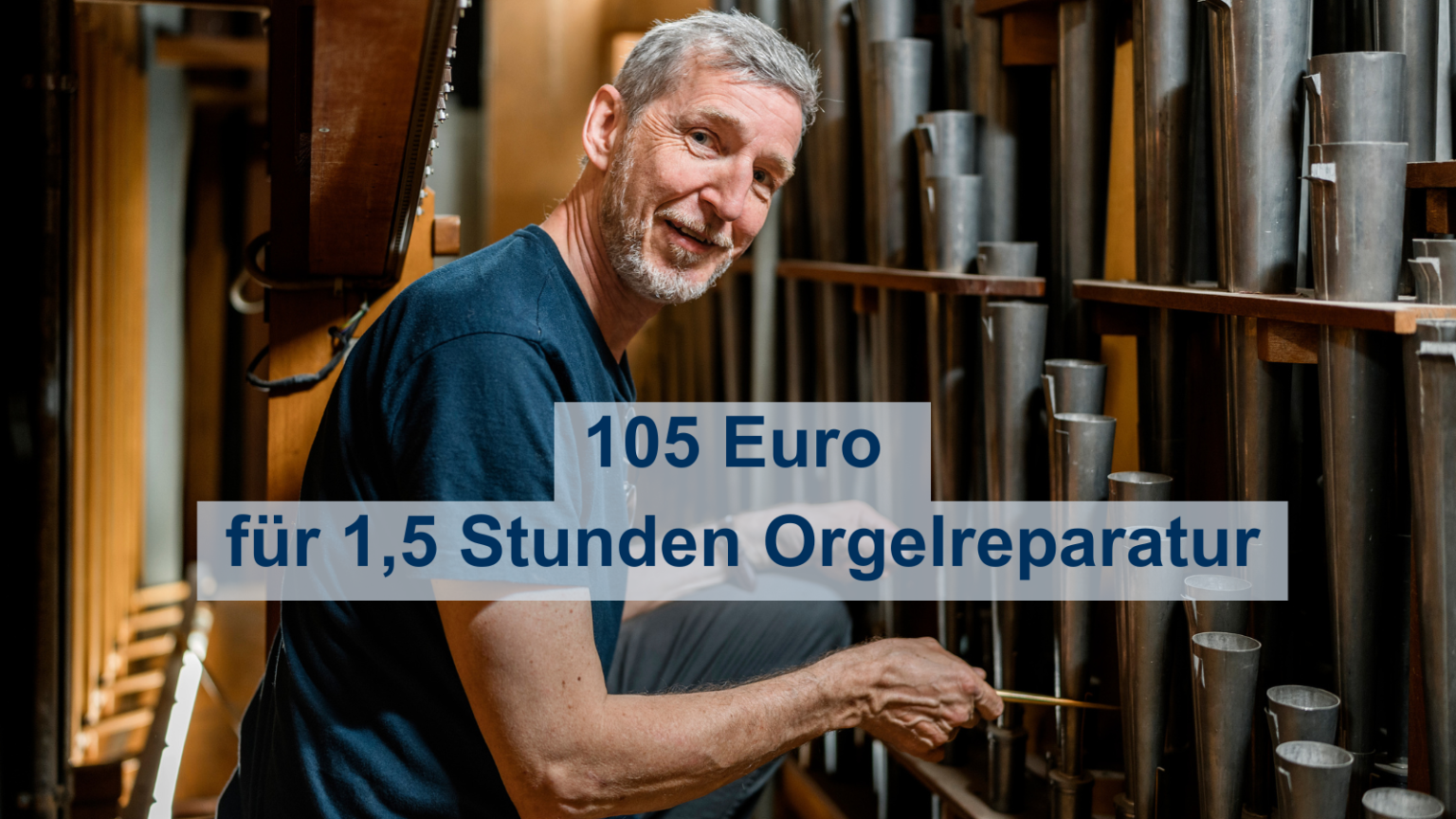 Wartung der Michel-Orgeln.