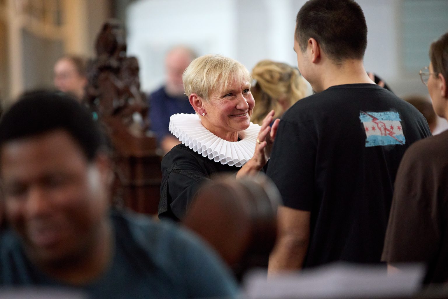 Segnung beim Azubi-Gottesdienst