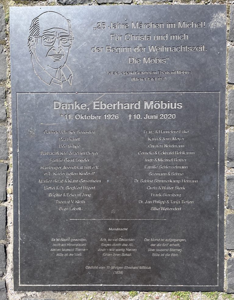 Die Hanseaten-Tafel von Eberhard Möbius.